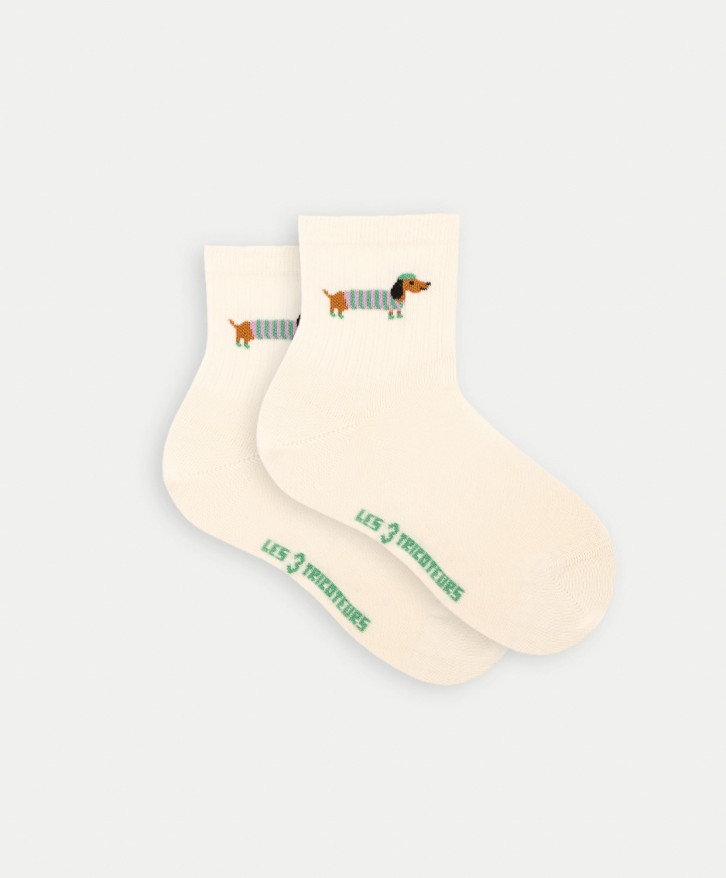 Chaussettes mi-hautes teckel -