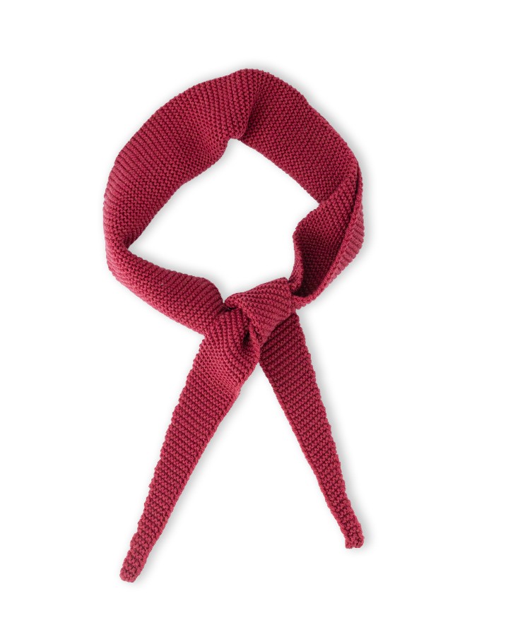 Foulard en laine mérinos bordeaux