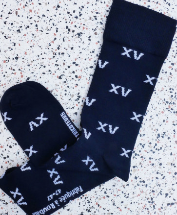 Chaussettes hautes XV aop -