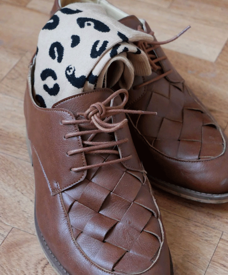Chaussettes hautes léopard