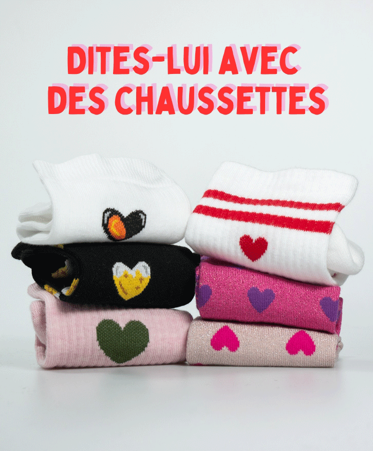 Dites lui avec des chaussettes